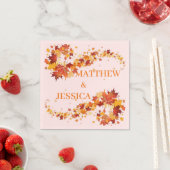 Serviette En Papier Mariage Bliss de récolte (En situation)