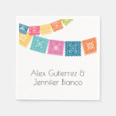 Serviette En Papier Mariage - Boda - Mariage Papel Picado Napkins (Devant)
