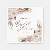 Serviette En Papier Mariage bohème floral Shower (Devant)