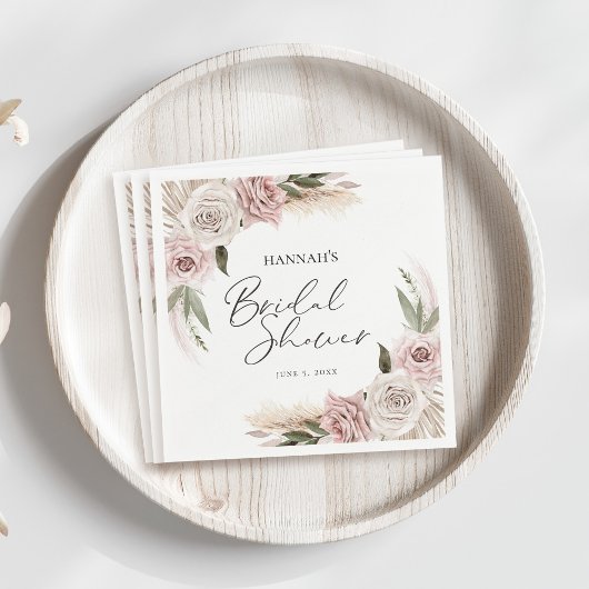 Serviette En Papier Mariage bohème floral Shower