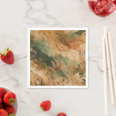 Serviette En Papier Mariage Boho Peach Peach Peach (En situation)