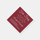 Serviette En Papier Mariage bordeaux nautique Starfish Fun fait (Coin)