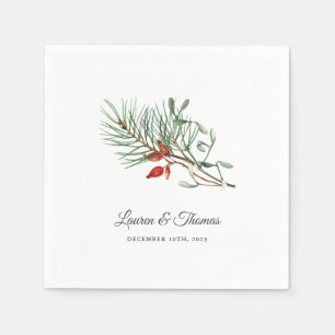 Serviette En Papier Mariage botanique de vacances simple
