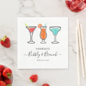 Serviette En Papier Mariage Bubbly et Brunch Script (En situation)