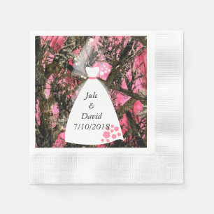 Serviette En Papier Mariage Camouflage serviettes