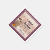 Serviette En Papier Mariage campagnard de lait rustique (Coin)