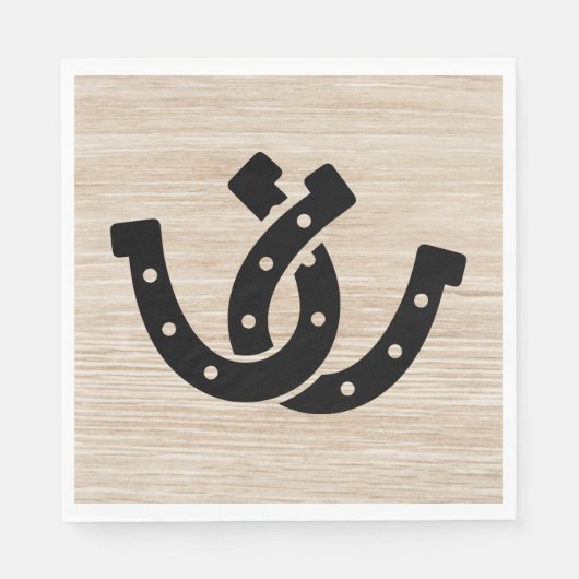 Serviette En Papier Mariage campagnard occidental Fête des mariées en  (Devant)