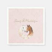 Serviette En Papier Mariage campagnard rustique Boho (Devant)