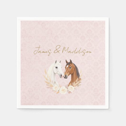 Serviette En Papier Mariage campagnard rustique Boho (Devant)