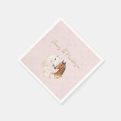 Serviette En Papier Mariage campagnard rustique Boho (Coin)