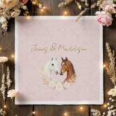 Serviette En Papier Mariage campagnard rustique Boho