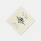 Serviette En Papier Mariage catholique Favoriser Sainte Famille Écru (Coin)