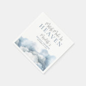 Serviette En Papier Mariage Céleste : Baby Shower pour Future Mariée (Coin)