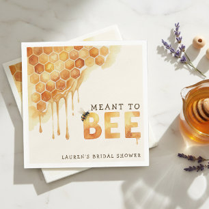 Serviette En Papier Mariage Champêtre Aquarelle Nid d'Abeille