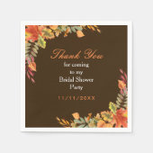 Serviette En Papier Mariage champêtre de l'automne Fête de douche de l (Devant)