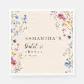 Serviette En Papier Mariage Champêtre Moderne (Devant)