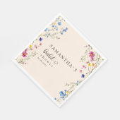 Serviette En Papier Mariage Champêtre Moderne (Coin)