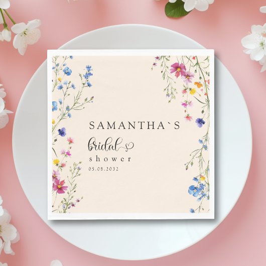 Serviette En Papier Mariage Champêtre Moderne