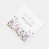 Serviette En Papier Mariage Champêtre Papillon (Coin)