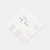 Serviette En Papier Mariage Champs Lavender (Coin)