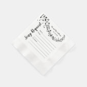 Serviette En Papier Mariage Chanson Demander Cocktail Serviettes (Coin)