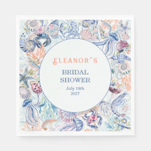 Serviette En Papier Mariage Chic Côté Mer