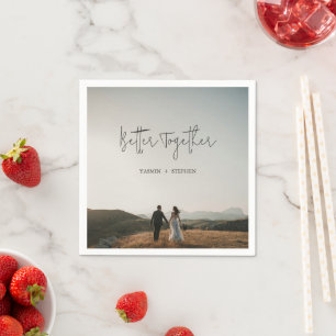 Serviette En Papier Mariage Chic Photo Moderne