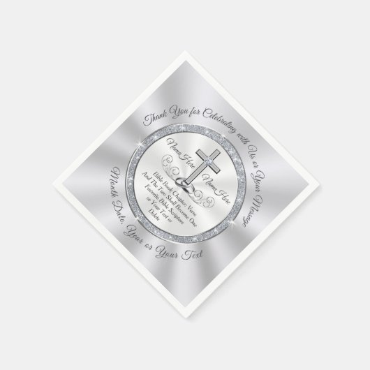 Serviette En Papier MARIAGE CHRÉTIEN Idées Thème, Mariage chrétien (Coin)