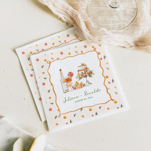 Serviette En Papier Mariage Citron Italien Fantaisiste