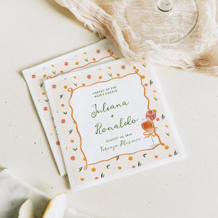 Serviette En Papier Mariage Citron Italien Fantaisiste