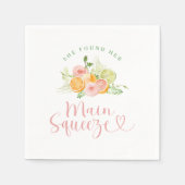 Serviette En Papier Mariage Citron Main Squeeze (Devant)