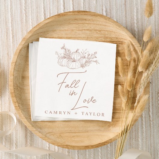 Serviette En Papier Mariage citrouille