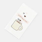 Serviette En Papier Mariage civil Café (Coin)