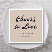 Serviette En Papier Mariage Classique Personnalisé "Cheval To Love"