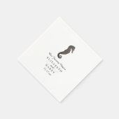 Serviette En Papier Mariage Clay Seahorse Beach (Coin)