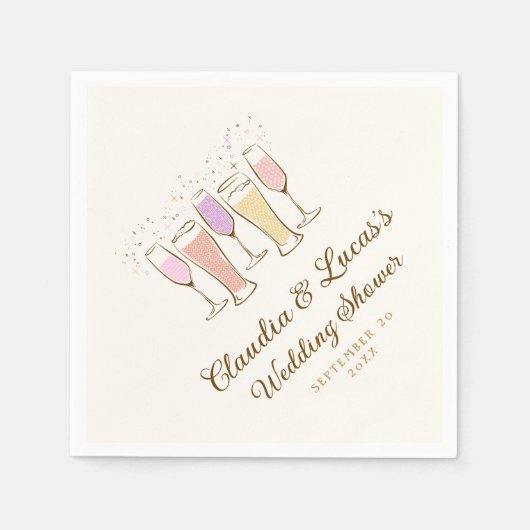 Serviette En Papier Mariage Co-couple Cérémonie de Mariage Mixte (Devant)