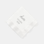 Serviette En Papier Mariage Cocktail Mariage Fiançailles Fête des mari (Coin)