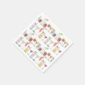 Serviette En Papier Mariage Cocktail serviettes Illustré Cocktail Heur (Coin)