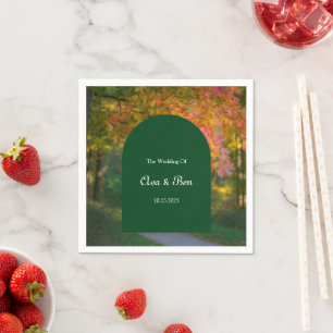 Serviette En Papier Mariage coloré de la fête d'automne