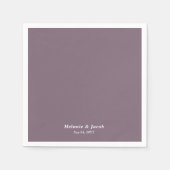 Serviette En Papier Mariage couleur olive (Devant)