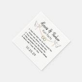 Serviette En Papier Mariage Couple Fun Faits (Coin)