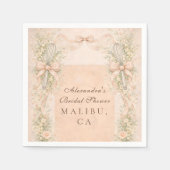 Serviette En Papier Mariage Cuisine Emportée (Devant)