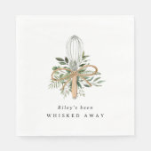 Serviette En Papier Mariage Cuisine Envolée Salle de Réception (Devant)