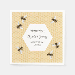 Serviette En Papier Mariage d'abeilles vintages