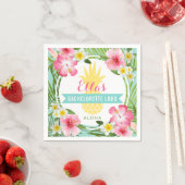 Serviette En Papier Mariage d'ananas tropical Bachelorette Luau (En situation)