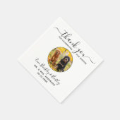 Serviette En Papier Mariage d'Animaux de Compagnie Moderne Élégant Pho (Coin)