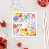 Serviette En Papier Mariage d'aquarelle ressort (En situation)