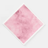 Serviette En Papier Mariage d'aquarelle rose chic (Coin)
