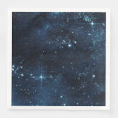 Serviette En Papier Mariage d'aquarelle Sky Celestiy Galaxy (Devant)