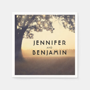 Serviette En Papier Mariage d'arborescence